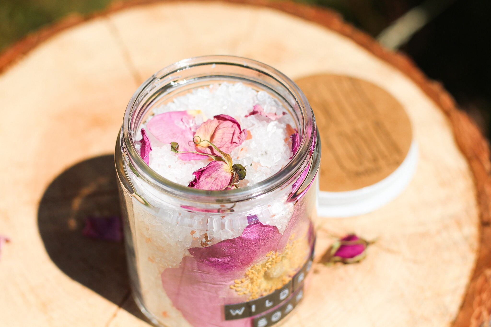 Wild Rose Soak Epsom bath salts Rose Essential Oil Wild Etsy