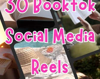 BookTok Reel Ideas | 30 Social Media Templates (Digital Download)