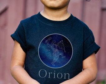 Orion Constellation Shirt Constellation Tee for Youth Space TShirt Science Shirt Astronomy T-Shirt Night Sky Stars Gift Ideas for Kids