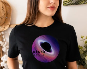 Black Hole Shirt, Solar System T-Shirt, Astronomy Shirt, Outer Space Gift, Wormhole Tee, Galaxy Shirt, Space Lover TShirt, Astrophysics Tee