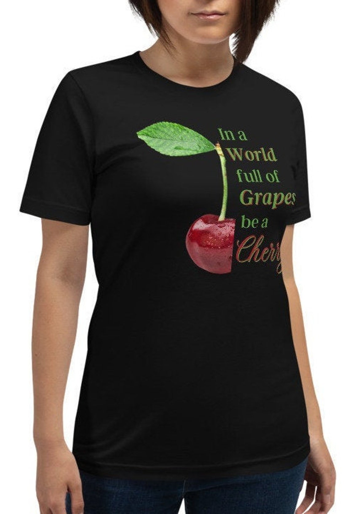 Women's Apparel Cherry Shirt Cherry Graphic Tee for Etsy