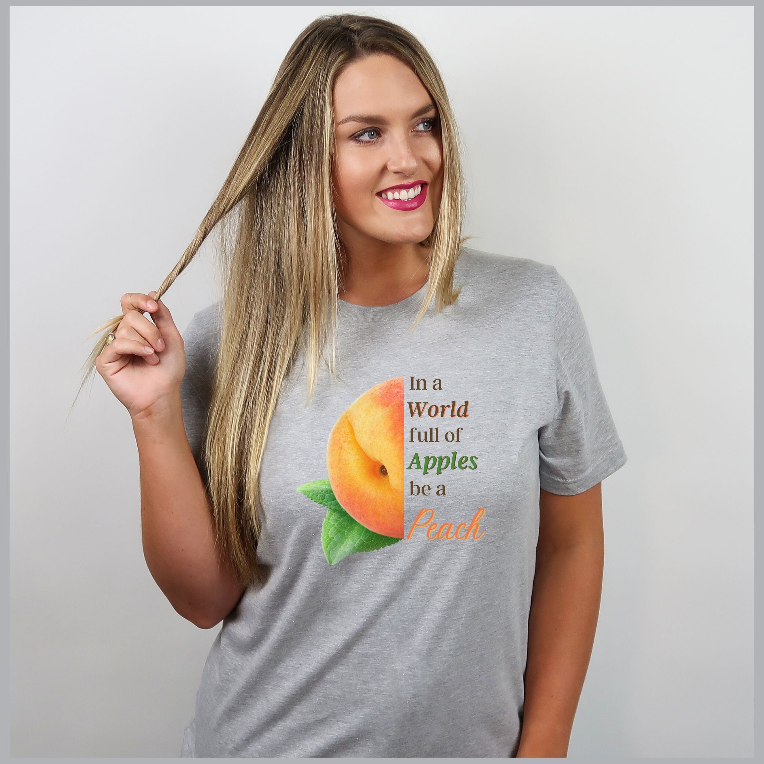 Peaches Shirt Peaches Graphic Tee for Women Peach Tshirt Etsy UK