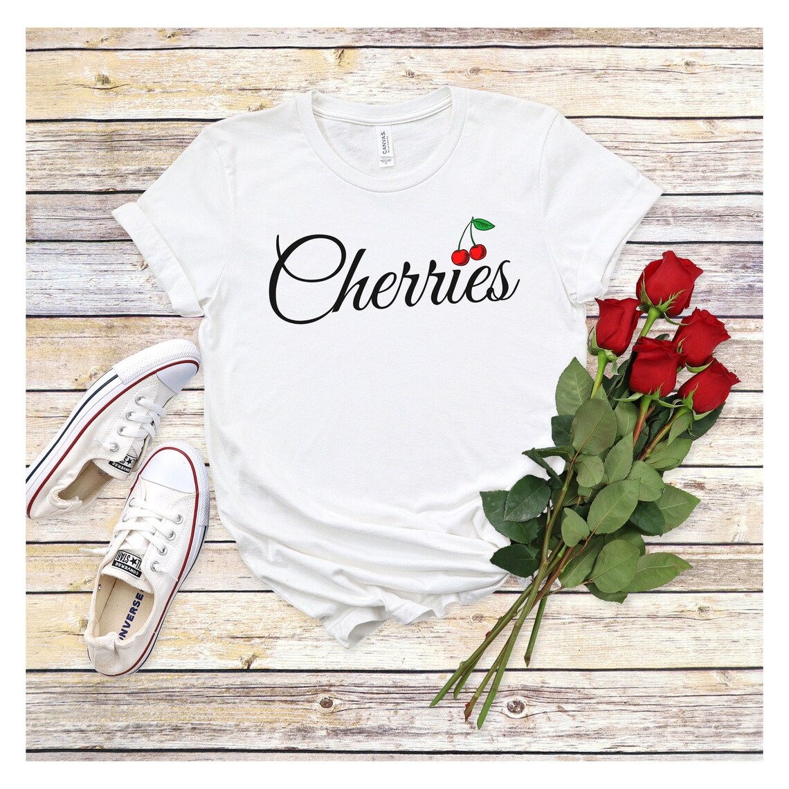 Women's Apparel Cherry Shirt Cherry Graphic Tee for Etsy