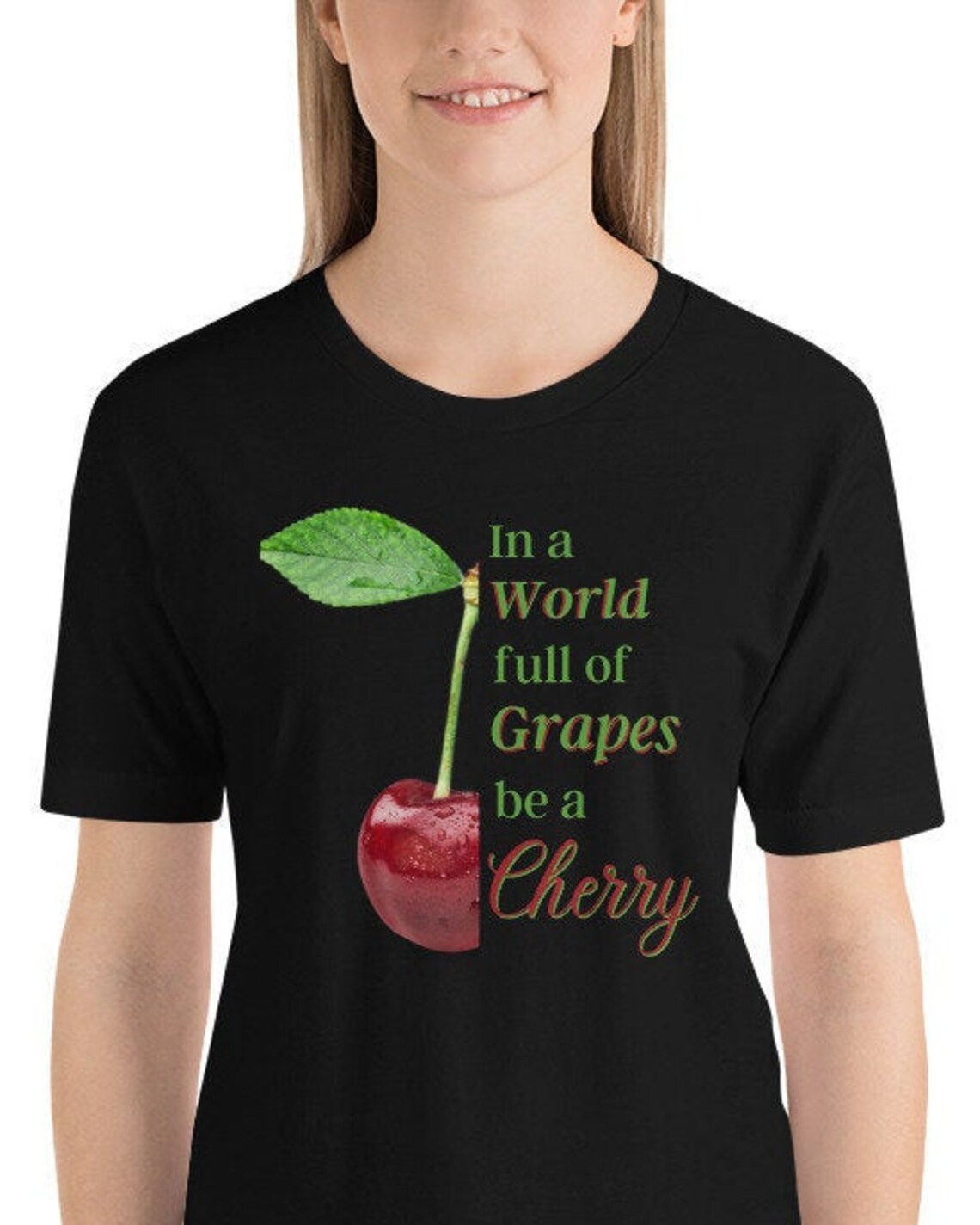 Women's Apparel Cherry Shirt Cherry Graphic Tee for Etsy