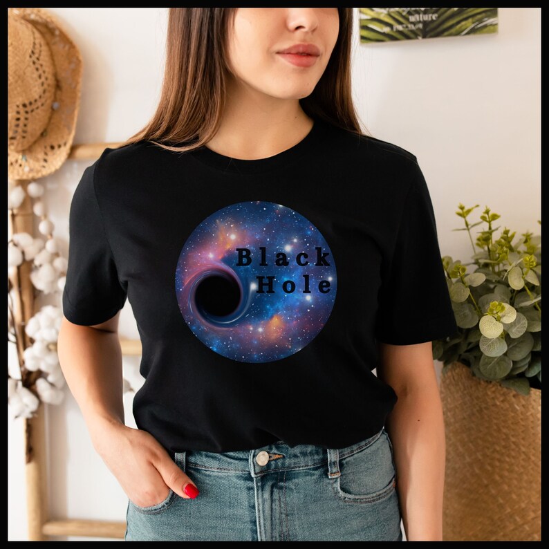 Black Hole Shirt Solar System T-shirt Astronomy Shirt Outer - Etsy