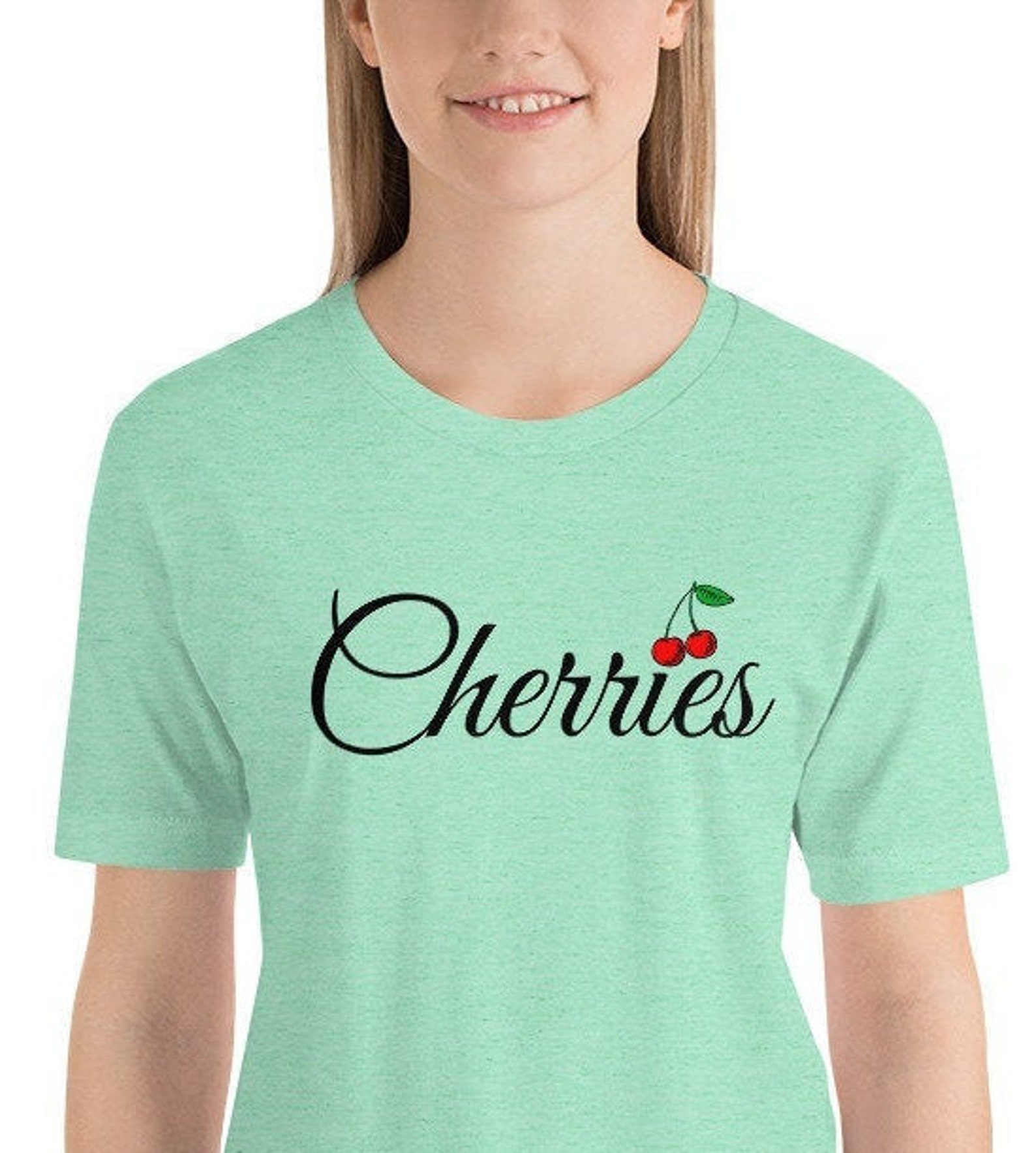Women's Apparel Cherry Shirt Cherry Graphic Tee for Etsy