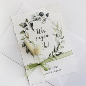 Wedding invitation | Wedding invitation | Eucalyptus | Eucalyptus wreath
