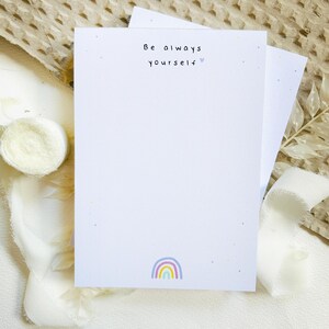 Notizblock A6 Regenbogen / 100 Blatt / Regenbogen / Geschenkidee / Schreibwaren / Notizzettel / Geschenkidee / Geschenke