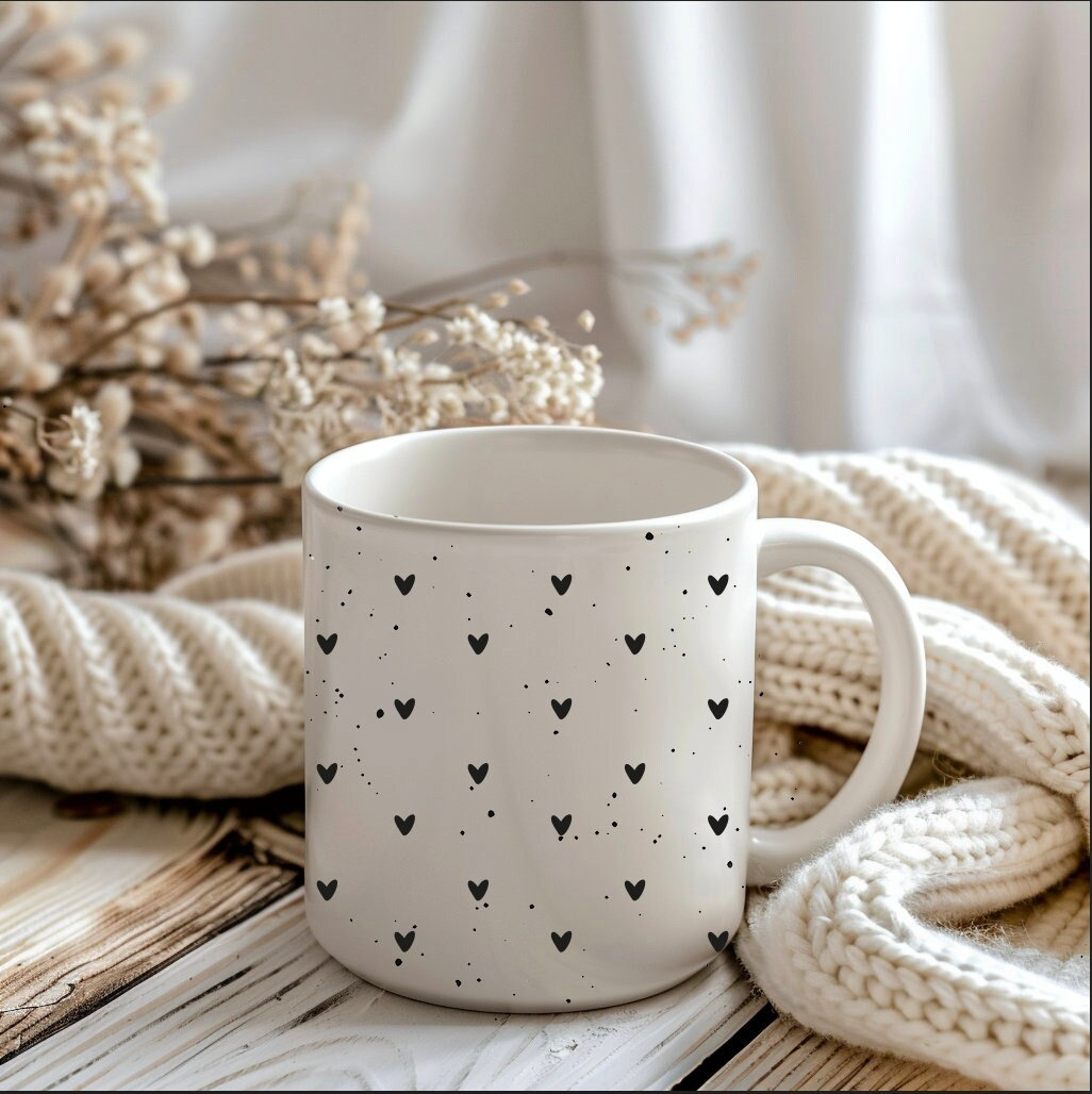 Tasse Herzen / Kaffeebecher / Mitbringsel / Hochzeitsgeschenk / Geburtstagsgeschenk / Geschenk / Geschenkidee / Kaffeetasse
