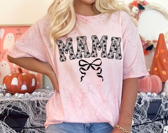 Color Blast Mama T-Shirt: Komfortfarben übergroßes Blumen-T-Shirt