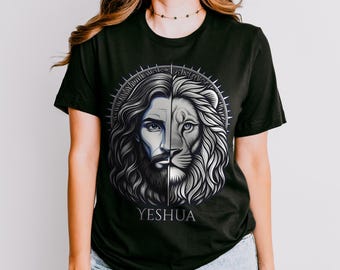 Jeshua Löwe von Jejuda T-Shirt: Christliches Grafik-T-Shirt