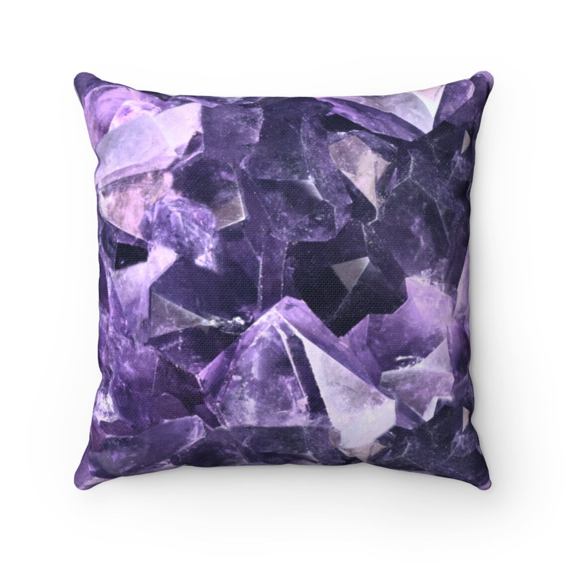 Amethyst Pillow Amethyst Crystal Pillow Amethyst Throw Etsy