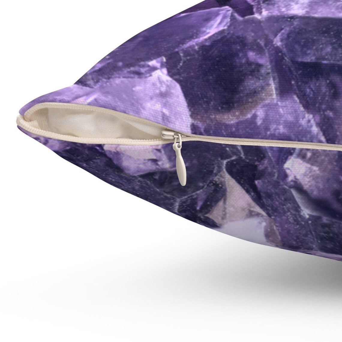 Amethyst Pillow Amethyst Crystal Pillow Amethyst Throw Etsy