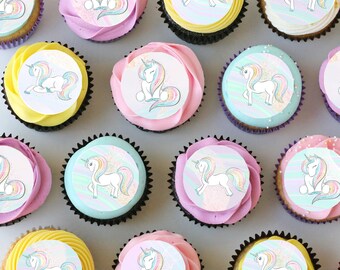15 PRE-CUT 50mm Personalised Eye Lashes edible cupcake toppers