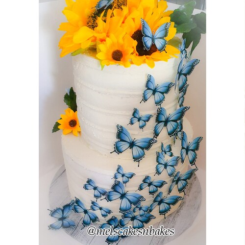 Purple & Black Pre-cut Edible Wafer Butterflies – Deezee Designs