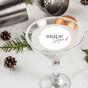 Bridal Shower Engagement Wedding Birthday Party Edible Cocktail Drink Toppers
