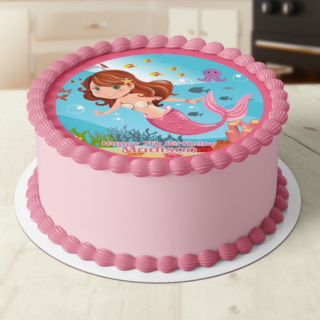 Mfault Calcomanías De Pared De Sirena Bajo El Mar, Criaturas | Envío Gratis