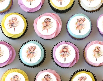 Fairies Fairy Pre-cut Mini Edible Icing Cupcake or Cookie Toppers