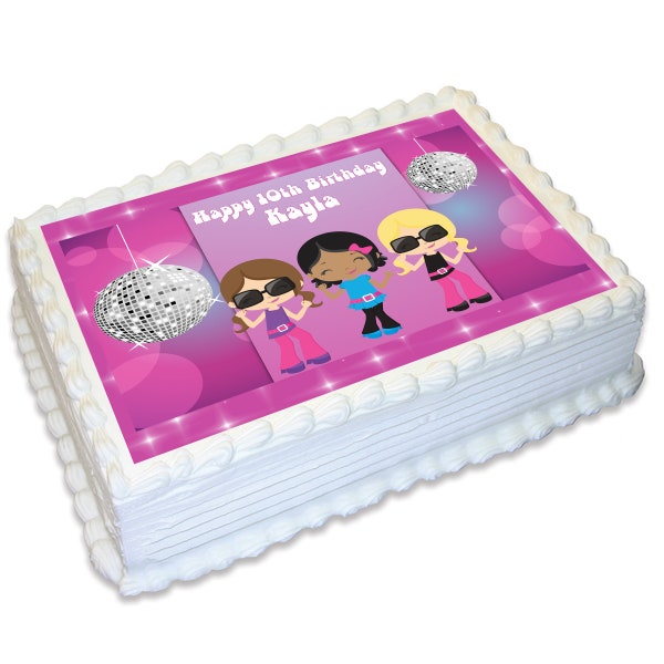 Disco Cake Toppers Etsy Australia