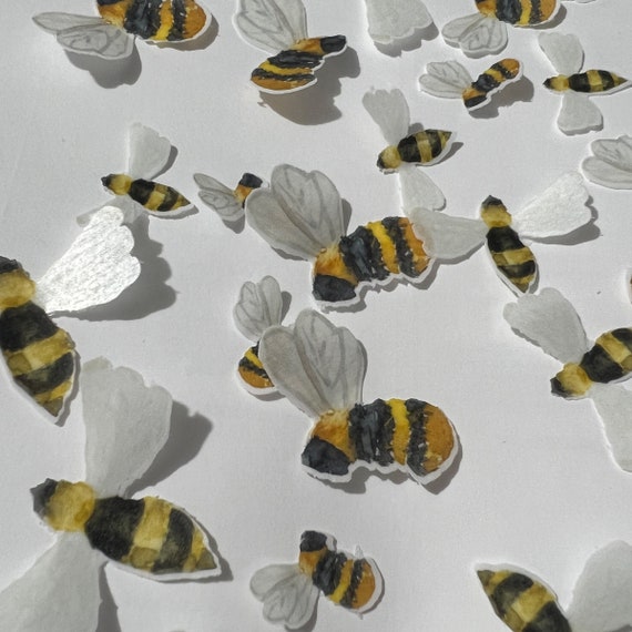 Pre-cut Edible Wafer Bees 