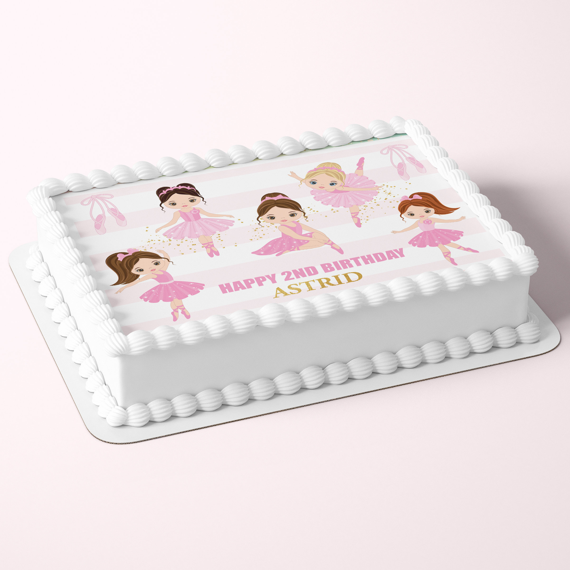 DISCO THEMED RECTANGLE EDIBLE CAKE TOPPER DECORATION PERSONALISED 