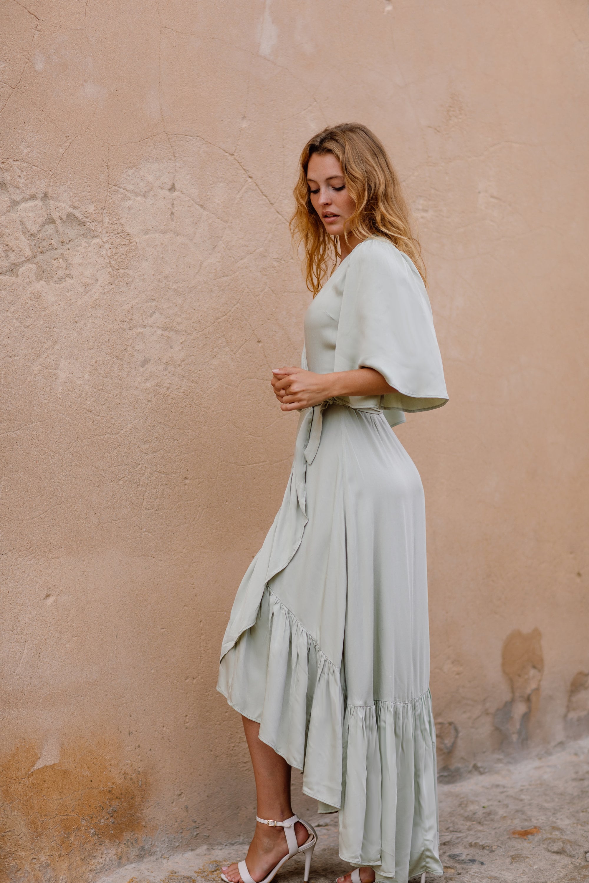 seafoam blue bridesmaid dresses Sky Blue Chiffon A Line Bridesmaid Dresses With Streamer  jkprom