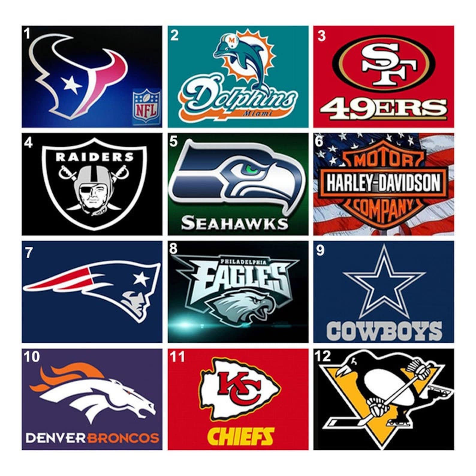 5D Diamond Painting Full Square / Round Drill NFL Team Logo Etsy