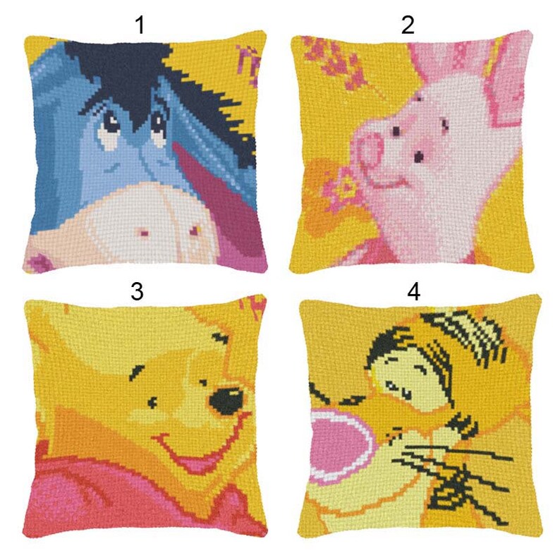 Latch Hook Winnie the Pooh Pillow Kits New DIY Needlework Etsy