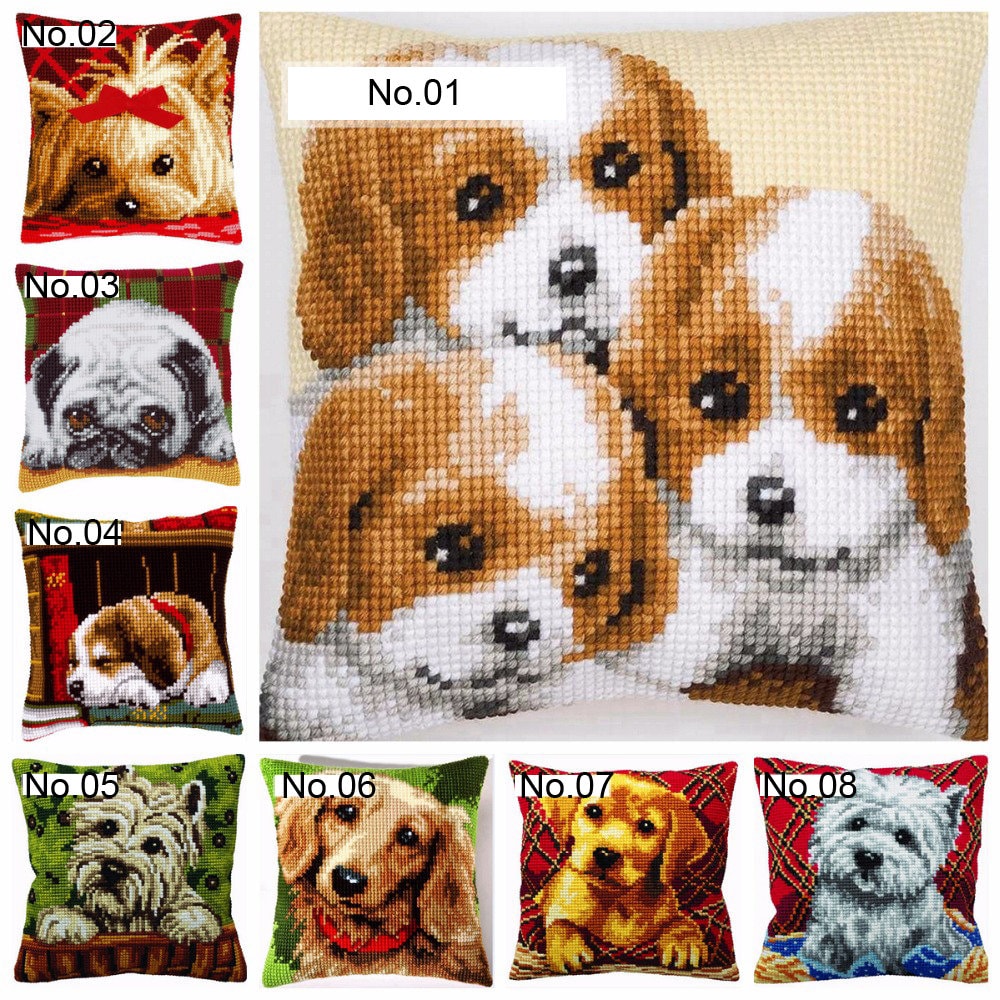 Latch Hook Pillow Kits Red Animal Dog New DIY Needlework Etsy