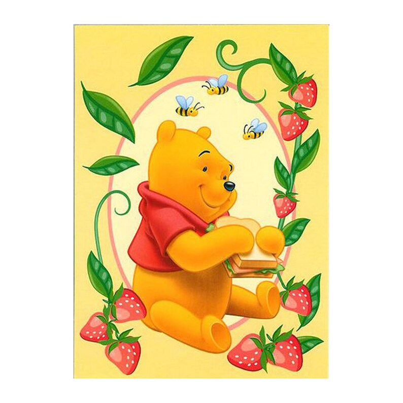 5D Diamond Painting Kit Full Drill Winnie the Pooh | Etsy