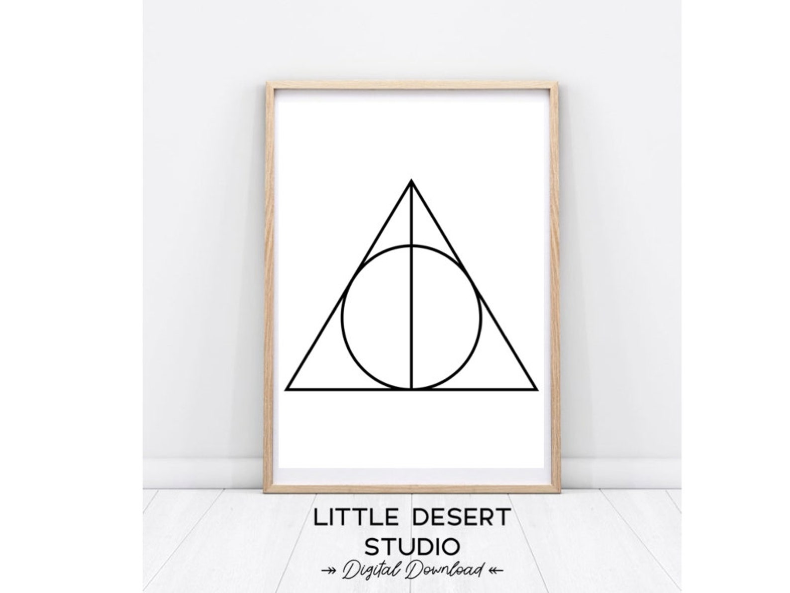 Harry Potter Printable Wall Art The Deathly Hallows Home Etsy