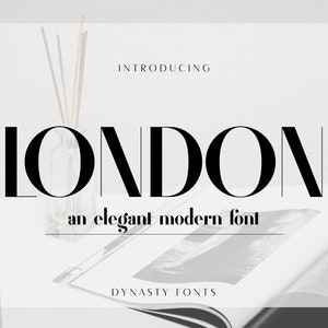 London Font: Minimalist Luxury Font for Branding (Instant Download)