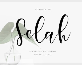 Fuente Selah Script: Caligrafía moderna para bodas (Descarga digital)