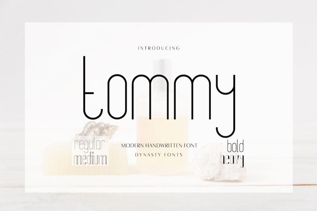 Tommy Lettering Tommy Script Font: Modern Calligraphy Font (digital Download) - Etsy