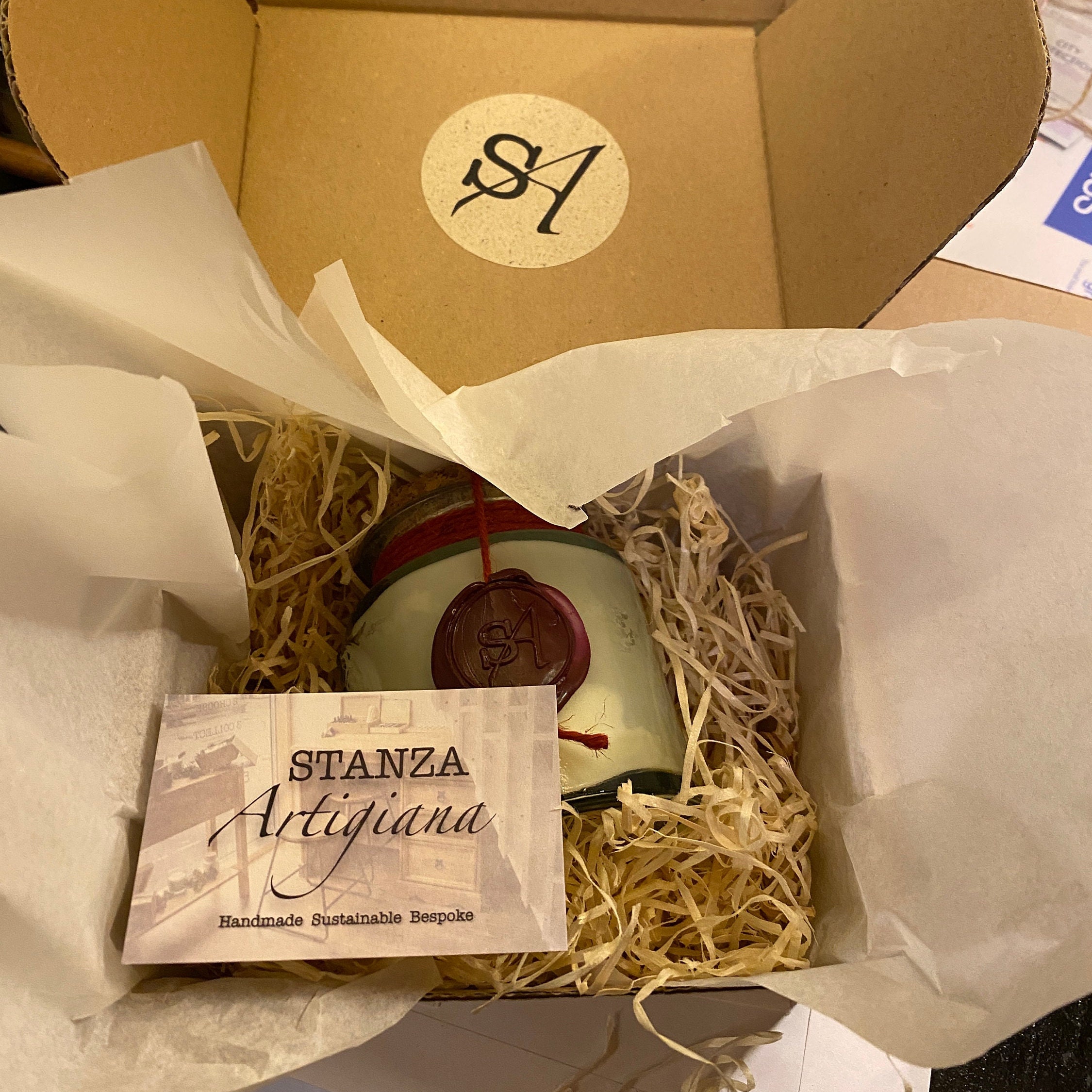 No. 2 Tuscan Leather Soy Candle - Sustainable Luxury