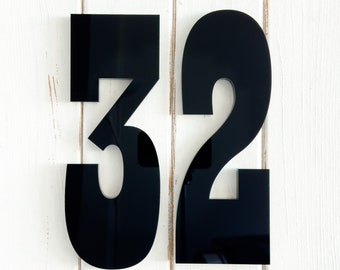 10 Inch Modern House Numbers Address Numbers Architectural 