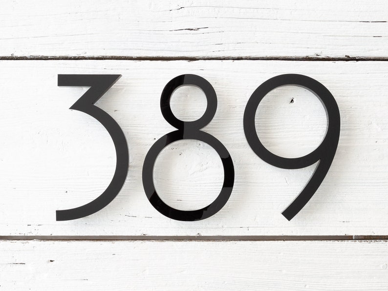 8 inch House Numbers Modern Farmhouse Apartment Building Etsy