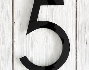 12 inch Modern House Numbers - Contemporary Minimalist Address Sign - Large Door Number - (A12)