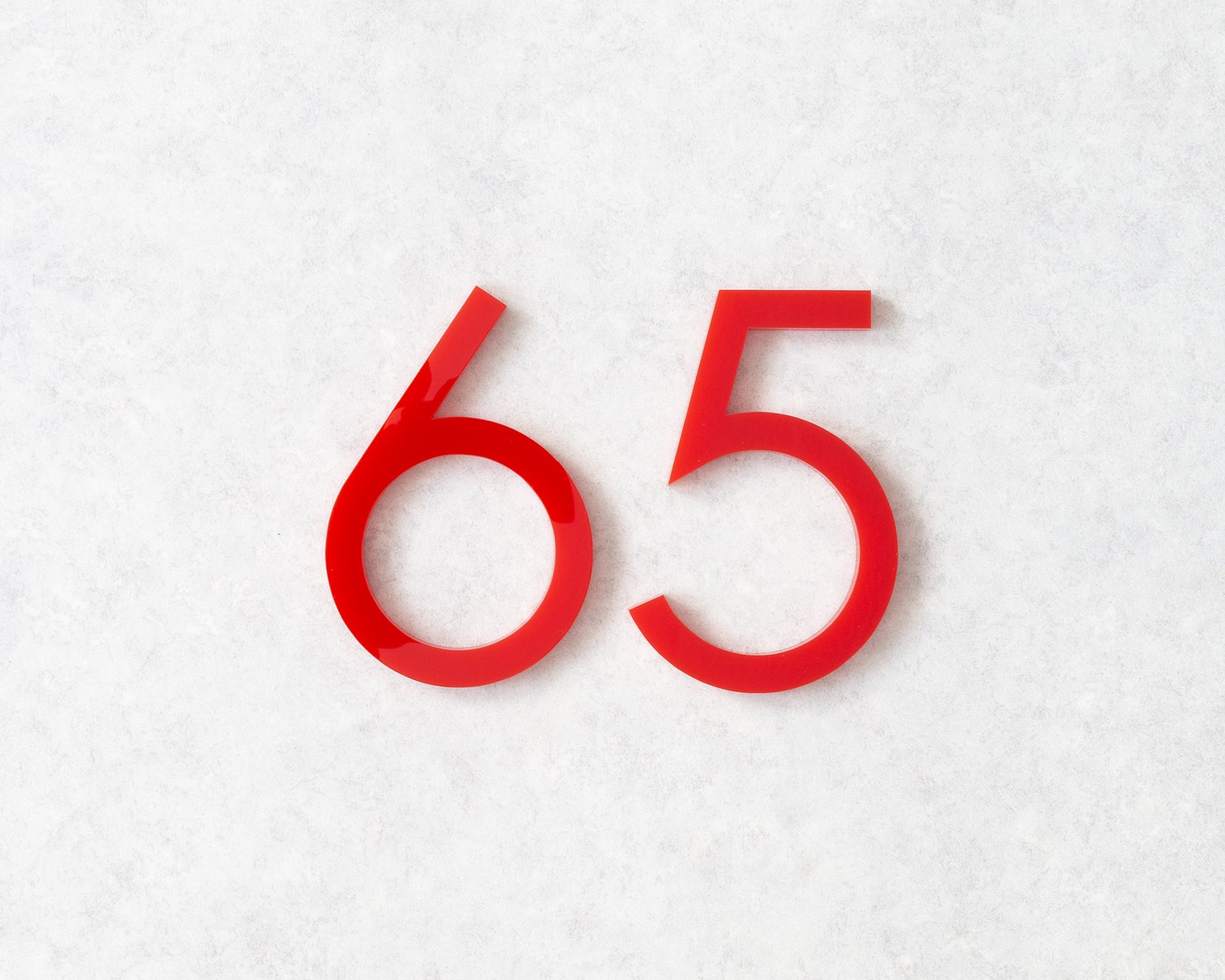 6 Inch Modern House Numbers - Architectural Building Farmhouse Door ...