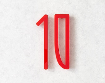 House Numbers Aspendos - Address Sign - 8 Inch