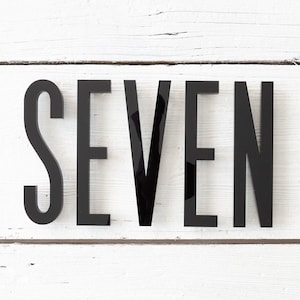8 inch Modern House Numbers - Custom Address Sign - Horizontal Vertical Adress Numbers - (D8)
