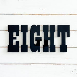 6 inch Western Style House Numbers Letters
