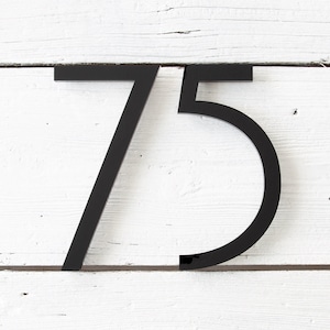 10 inch Modern Acrylic House Numbers: Large Address Sign