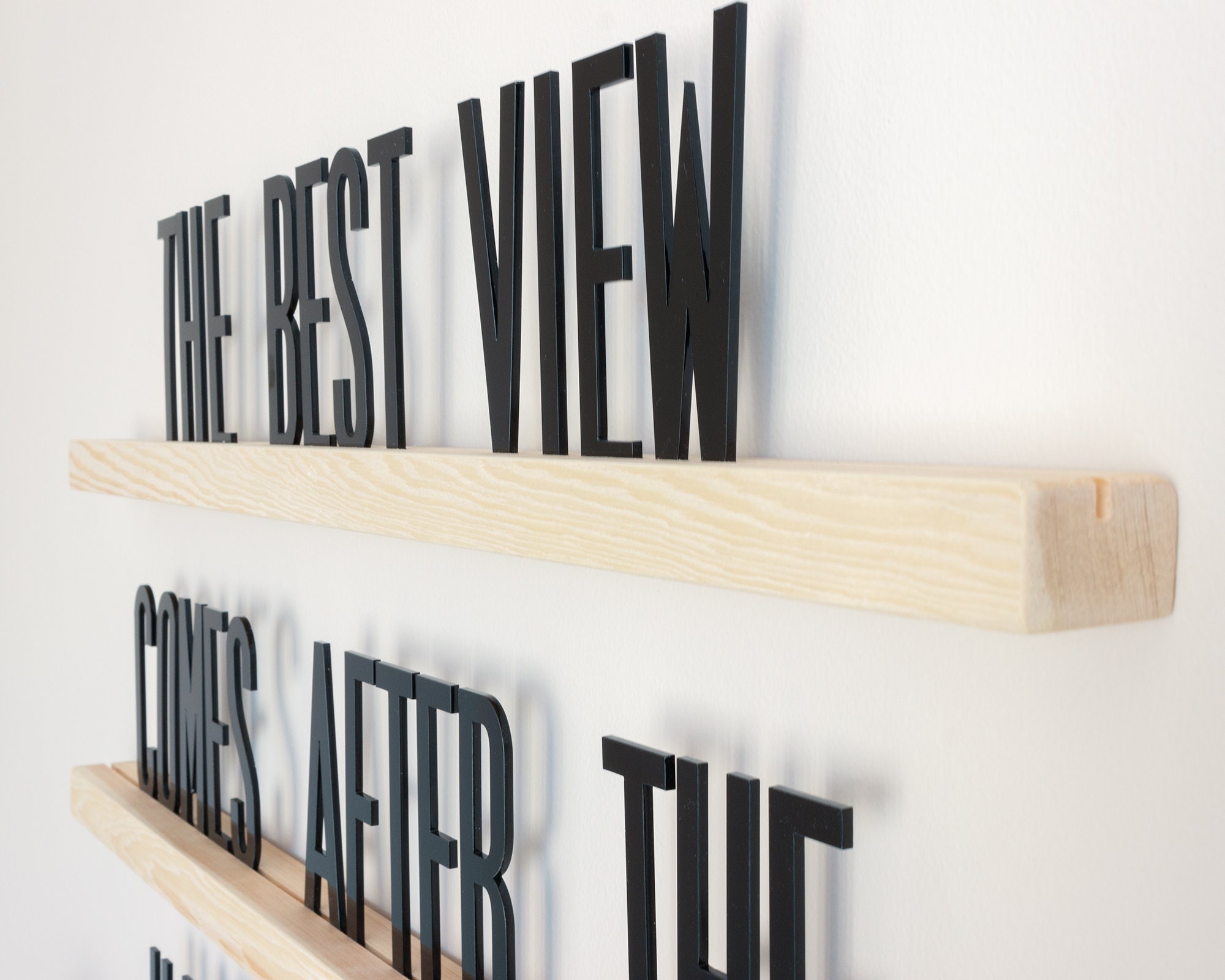 Letter Ledges Set Changeable Letter Board 24 Etsy