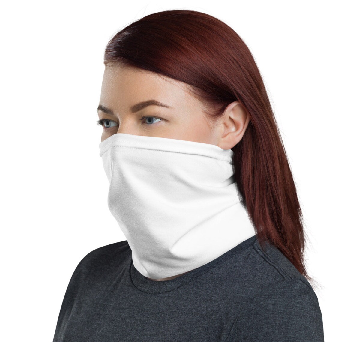 Plain White Face Mask / Neck Gaiter Etsy