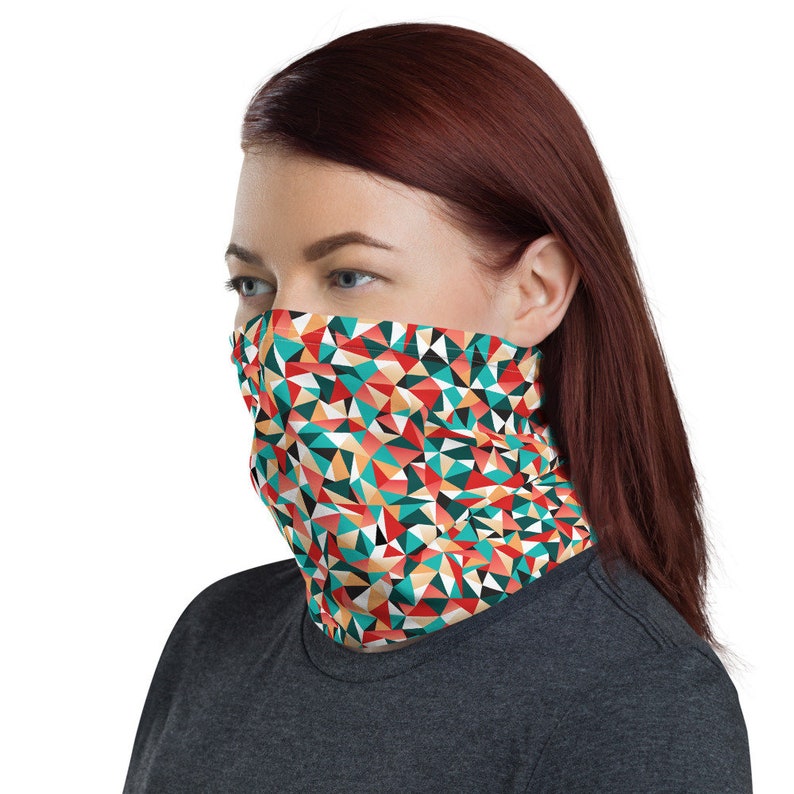 Kaleidoscope neck gaiter face cover head wear headband ...