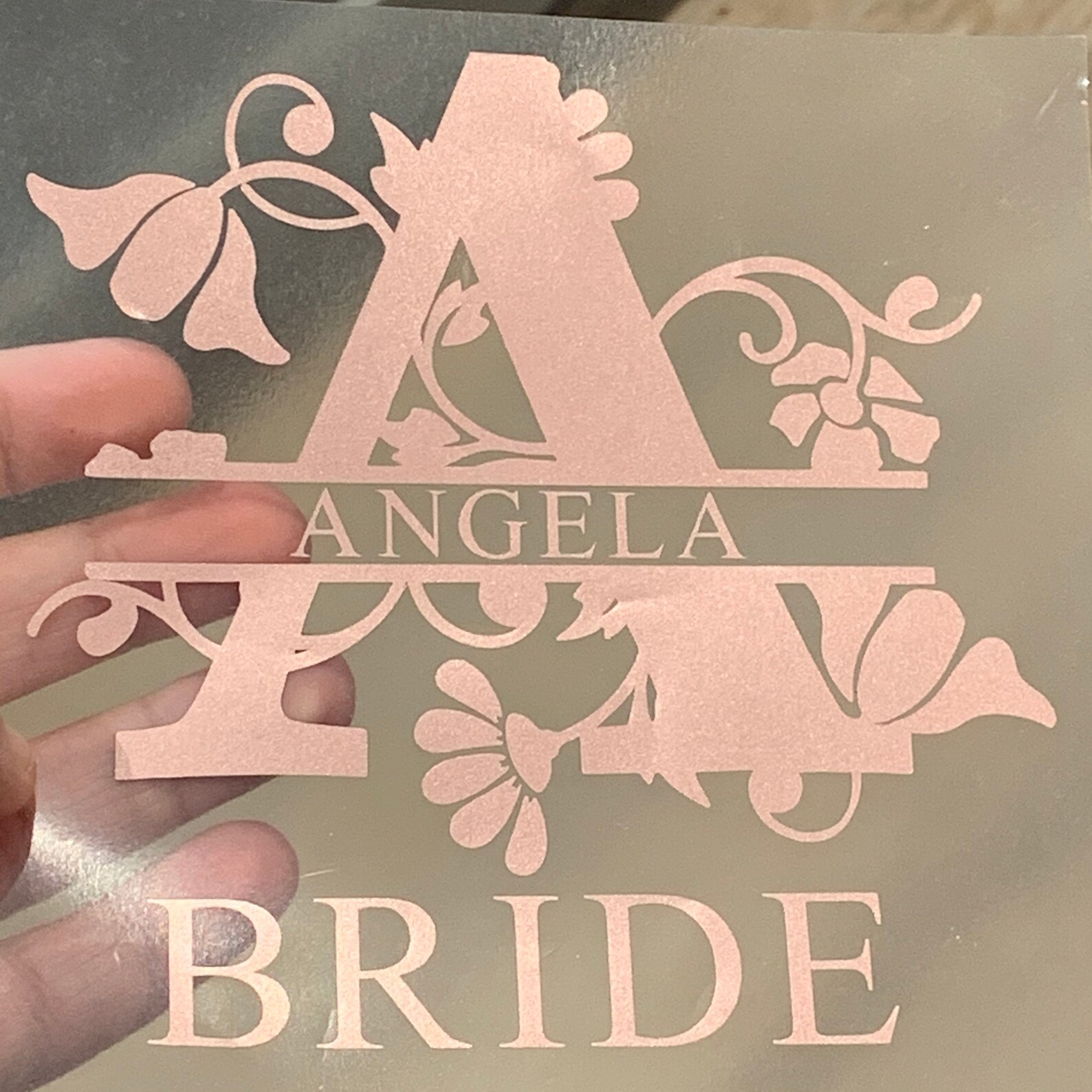 Split Monochrome Letter HTV Iron on Vinyl Letters Wedding Name Etsy UK