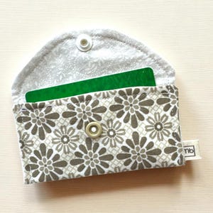 Fabric Gift Card Holder | Cute Pattern Reusable Card Wallet | Unique Pouch for Gift Giving | Snap Pouch for Gift Card | Small Pouch for Card