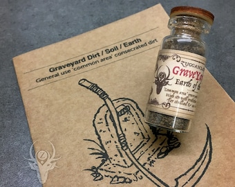 Graveyard Dirt / Soil - Zuggans - Wicca Witchcraft Hoodoo Voodoo Tools