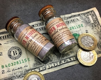 Paper Money Shreds & Powder - Zuggans - Wicca Witchcraft Hoodoo Voodoo Tools Magick